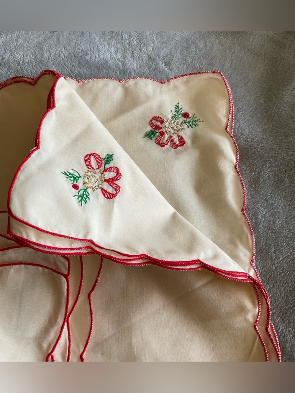 Vintage NWT 60’s-70’s Holiday Cocktail Napkins Set of 6